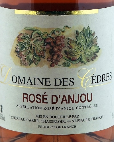 Anjou Rosé, Domaine des Cedres