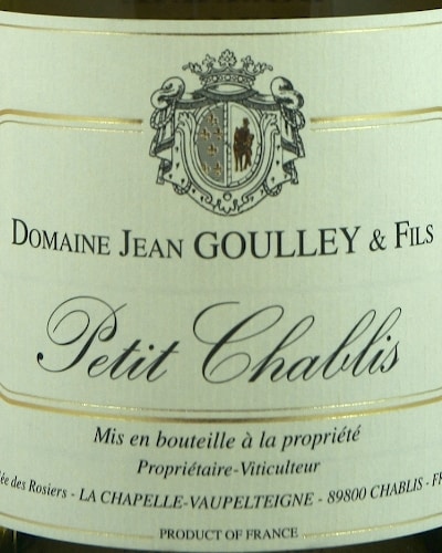 Petit Chablis 'Special Cuvée', Jean Goulley