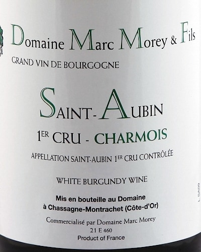 St Aubin 1er Cru Le Charmois, Marc Morey